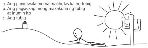 drowing, lalaking gumagapang sa disyerto