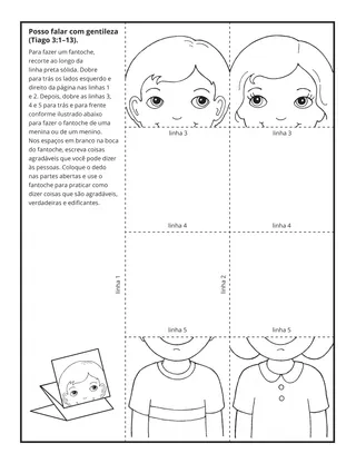 página de atividades: Posso ser bondoso com as pessoas