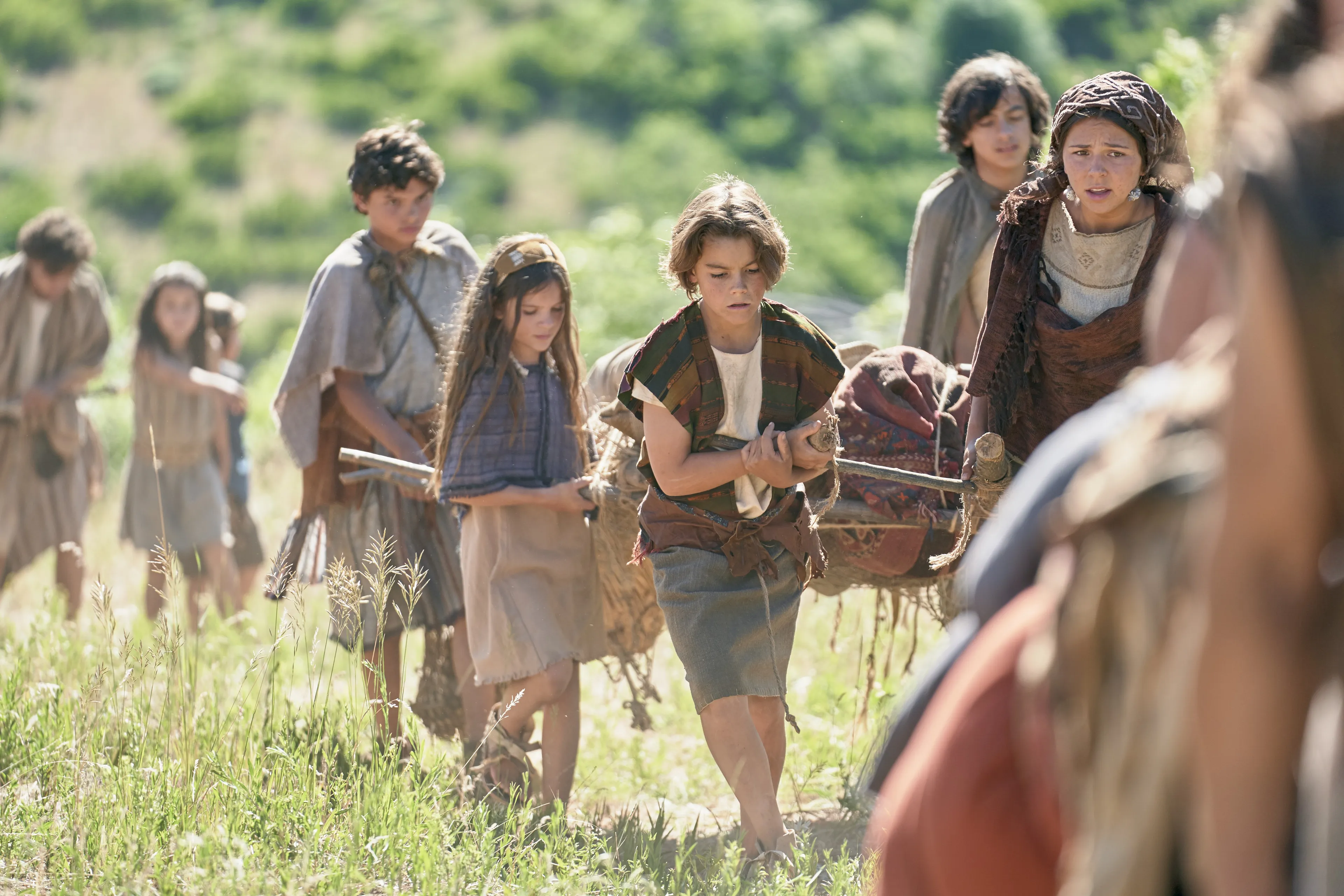 Nephites flee into the wilderness.