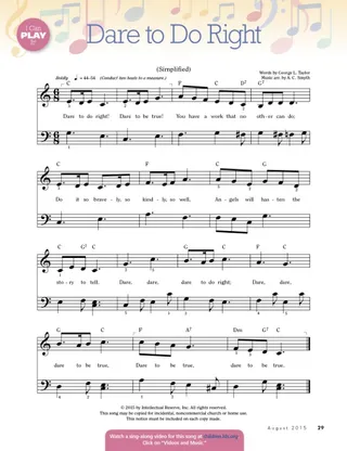 music, Dare to Do Right