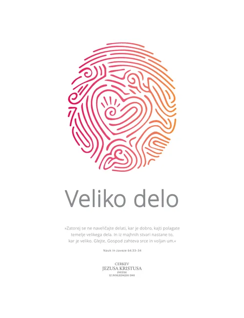 Veliko delo: tematski plakat za mlade za leto 2021