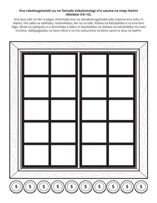 tabana ni itaviqaravi: ena vakalougatataki au na Tamada Vakalomalagi niu sauma na ikatini