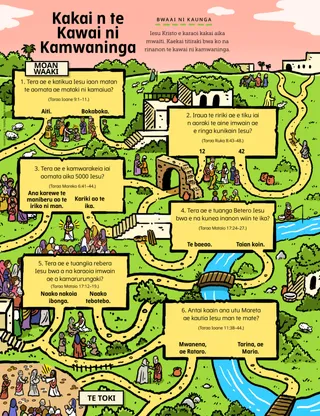 kamwaninga rinanon bwaai aika a riki n te Nu Tetamenti