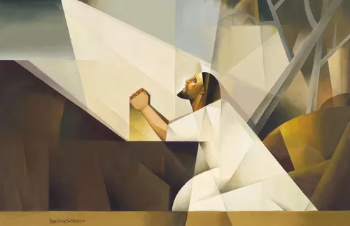 Jesus praying in Gethsemane