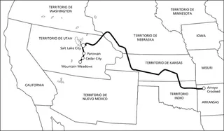mapa, oeste de EE. UU.