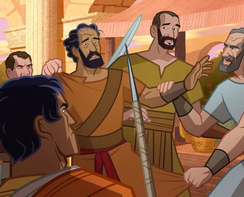 People are angry with Paul and Silas.