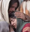 Christ comforting woman