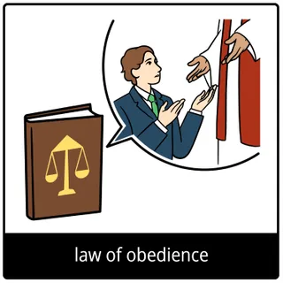 law of obedience gospel symbol