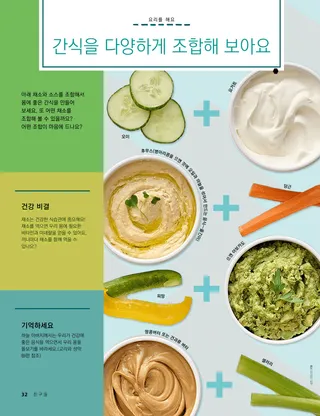 채소와 찍어 먹는 소스 사진이 있는 PDF 페이지