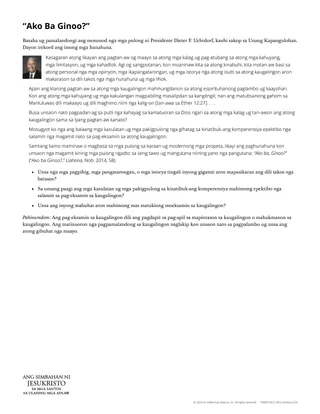 “Ginoo, Ako Ba?” nga handout