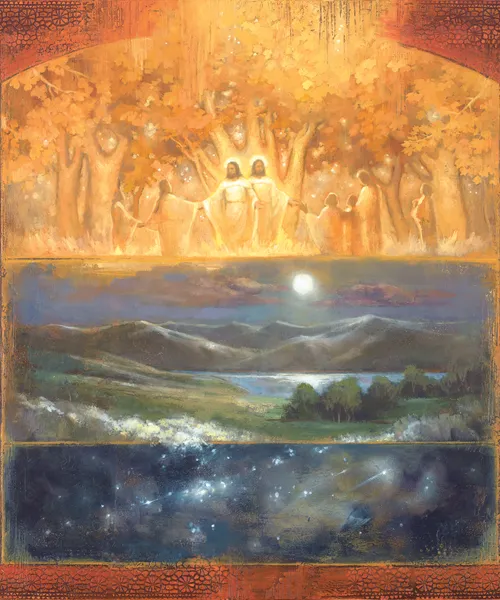 depiction of the three degrees of glory