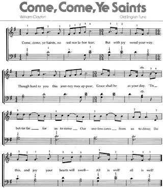 Music, Come, Come, Ye Saints