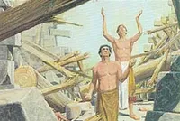 The evil men were afraid