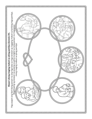 Pahina ng aktibidad sa Primary: Maaari akong maging mabait sa aking pamilya