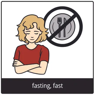 fasting, fast gospel symbol