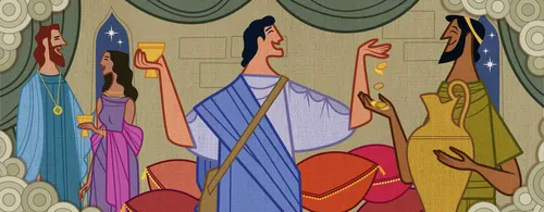 The son wastes the money from his father.