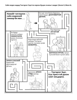 Хүүхдийн хэсгийн үйл ажиллагааны хуудас: Сайн мэдээ хэрхэн Тэнгэрлэг Эцэг рүү эргэж очихыг надад заадаг