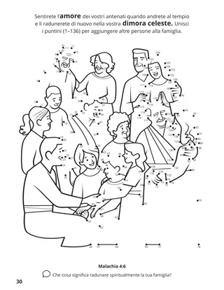 pagina 30 del libro da colorare Radunare la famiglia di Dio 