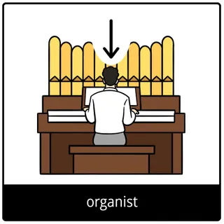 organist gospel symbol