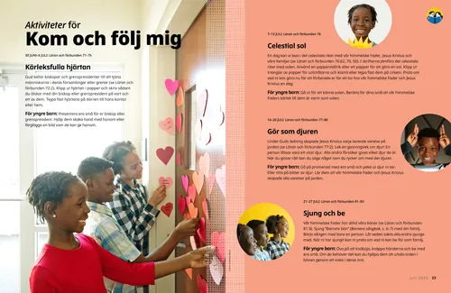 Leende barn som håller en papperssol