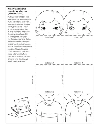 ukurasa wa shughuli: naweza kuwa mkarimu kwa wengine