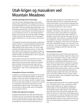 uddelingsark, Utah-krigen og massakren ved Mountain Meadows