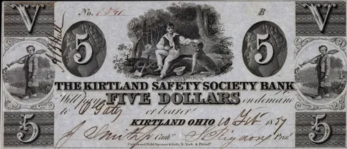 Billete del Banco de la Sociedad de Seguridad Financiera de Kirtland