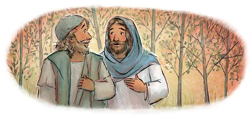 Jesus talking to Peter