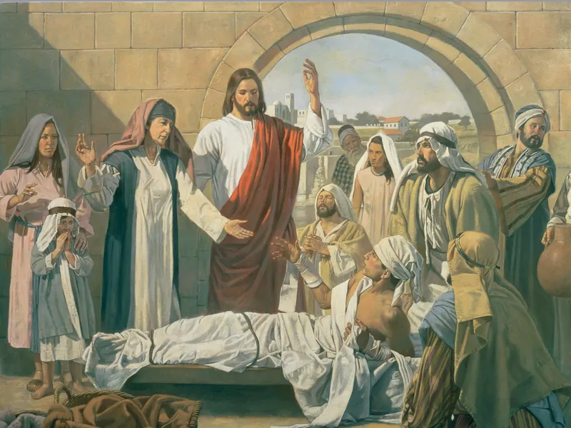 Jesus Christ raises the widow’s son from the dead