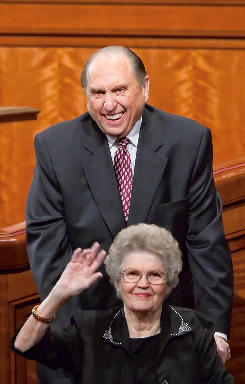 President Monson and Frances