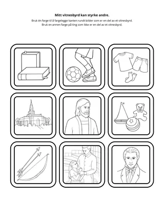 aktivitetsside: mitt vitnesbyrd kan styrke andre