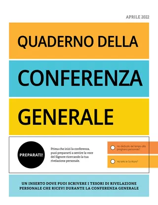 Quaderno della Conferenza generale