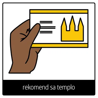 rekomend sa templo nga simbolo sa ebanghelyo