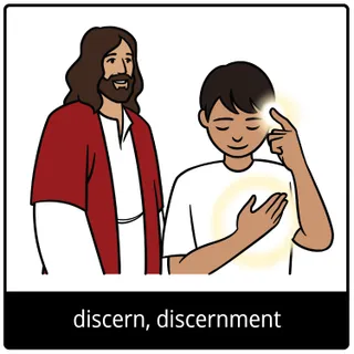 discern, discernment gospel symbol