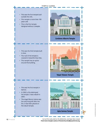 Page PDF with illustrations of temples