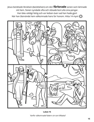 The Prodigal Son coloring page