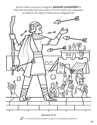 Samuel the Lamanite coloring page