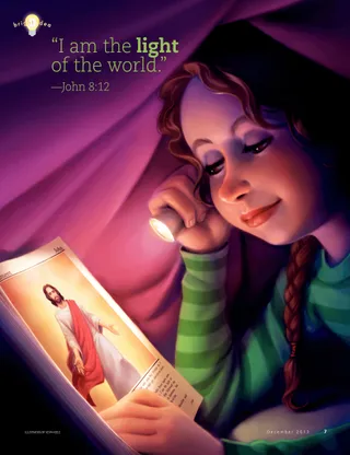 girl reading scriptures