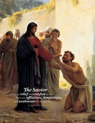 Jesus Christ healing a man