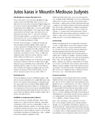 padalomoji medžiaga, Jutos karas ir Mountin Medouso žudynės