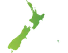 map of New Zealand