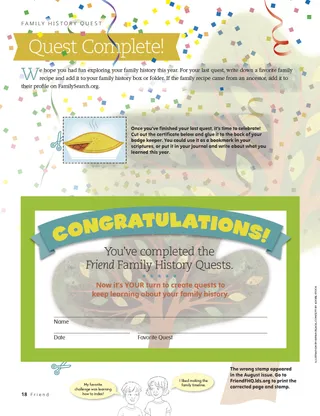 certificate to fill out