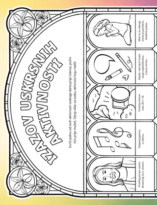 PDF aktivnost sa slikama za bojenje s uskrsnim temama