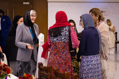 women talking together