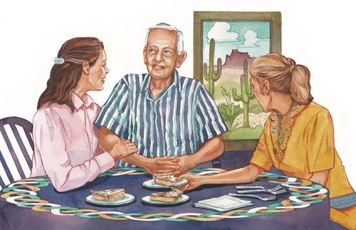 people sitting at table