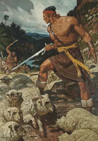 Аммон Лемонай хааны хонин сүргийг хамгаалсан нь