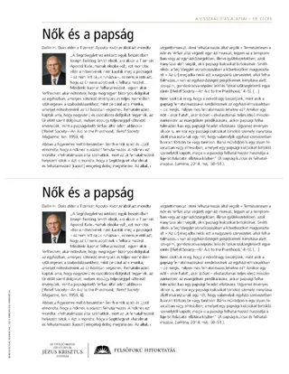 handout, Women and the Priesthood