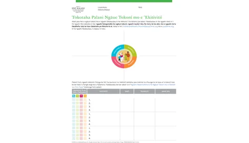 pepa palani ngāue tokoni mo e ʻekitivitií