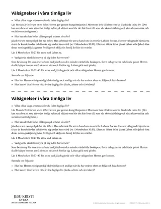 Välsignelser i våra timliga liv