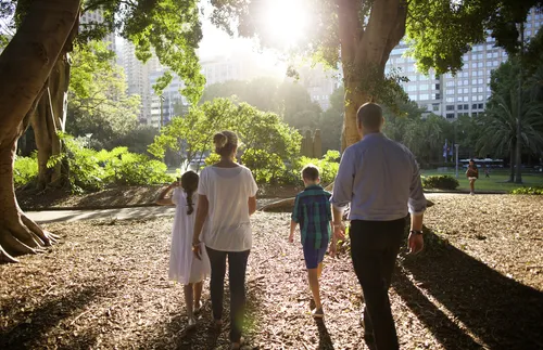family in park